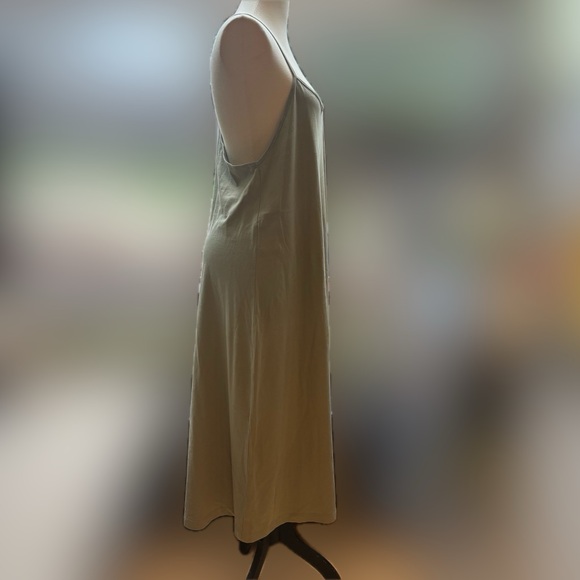 Zara Sage Green Halter Neck Maxi Dress Size Large - Picture 4 of 10